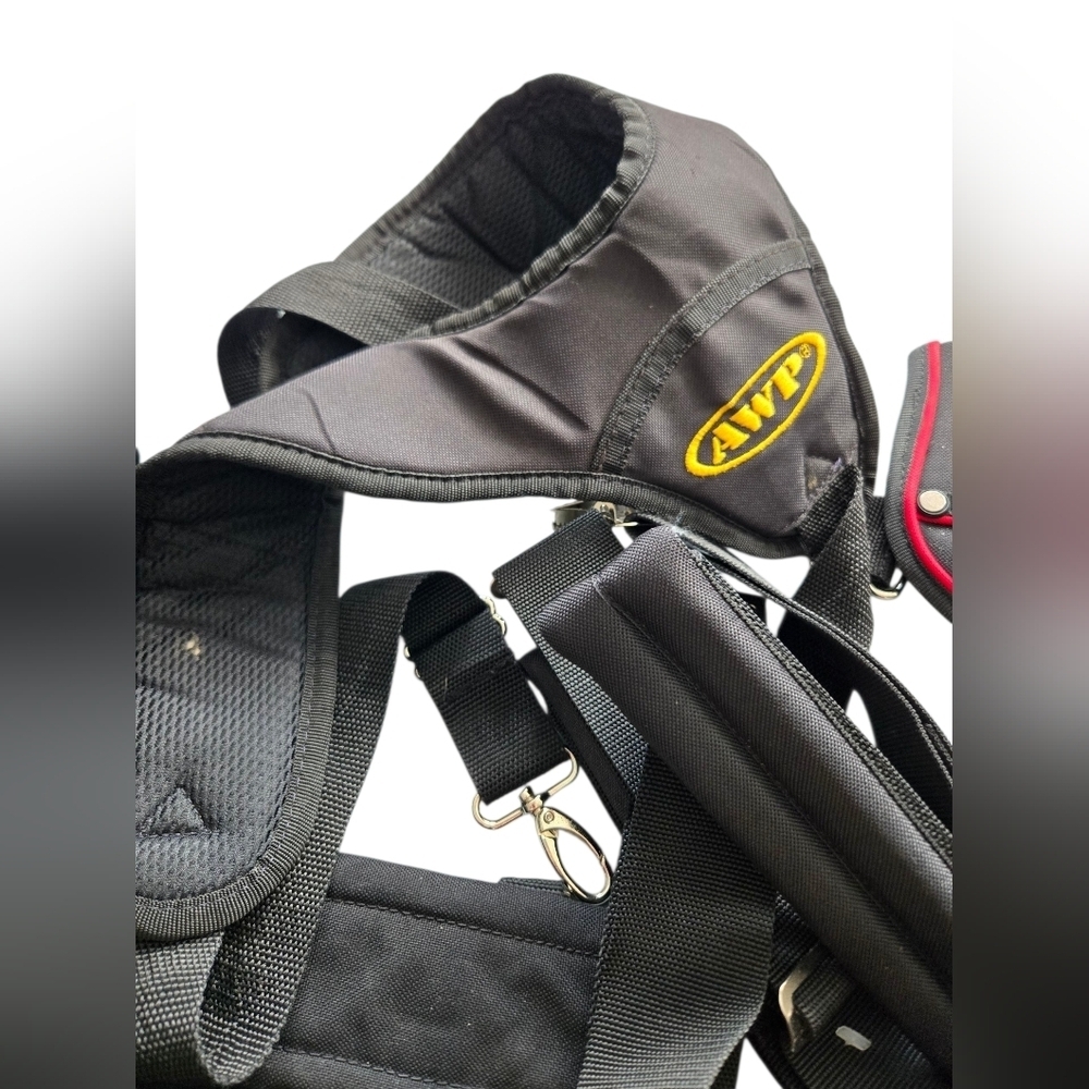 AWP Black Tool Bag for Men W/attachments - Picture 2 of 6